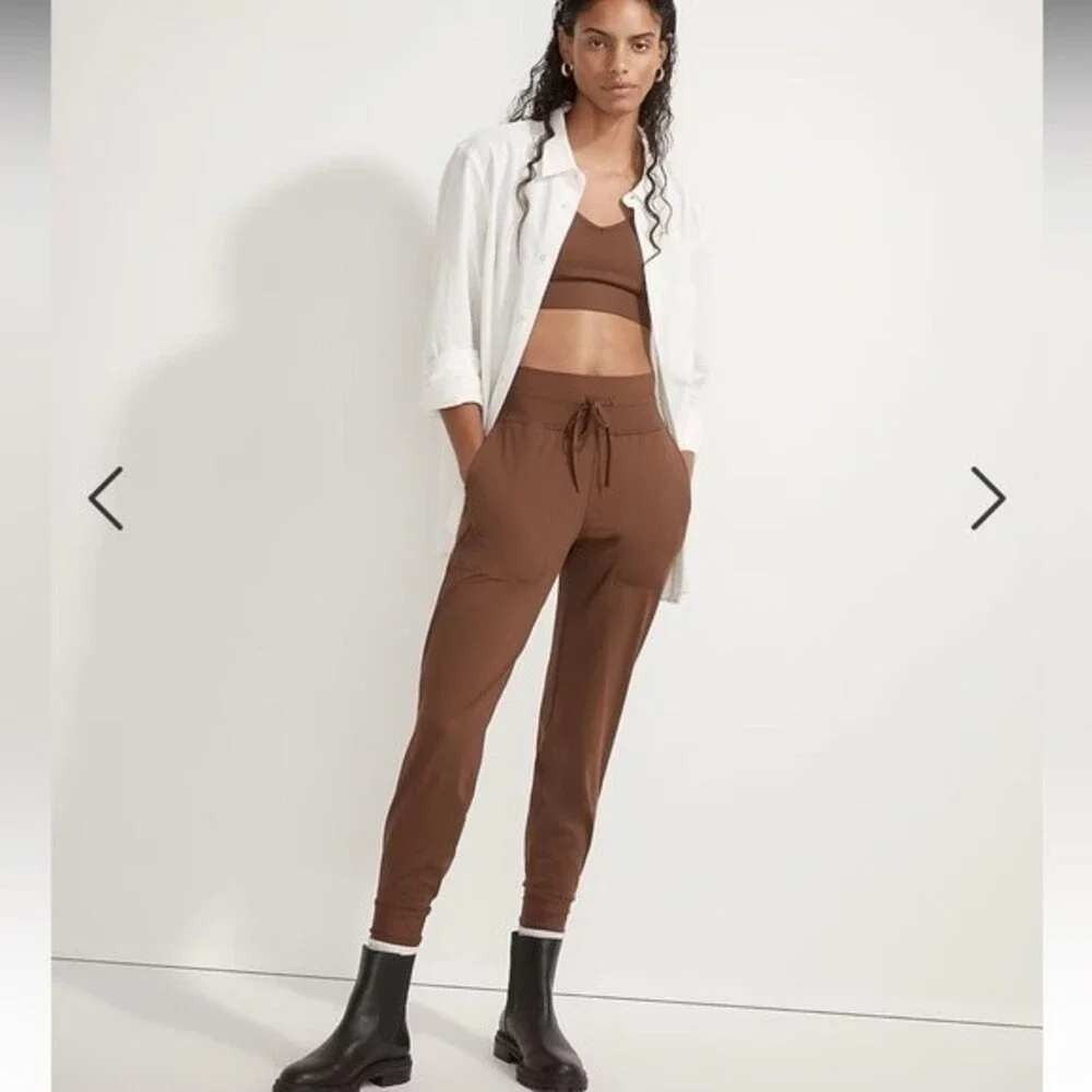 Madewell MWL Flex Skinny Joggers Forage Brown High Rise Size‎ Large